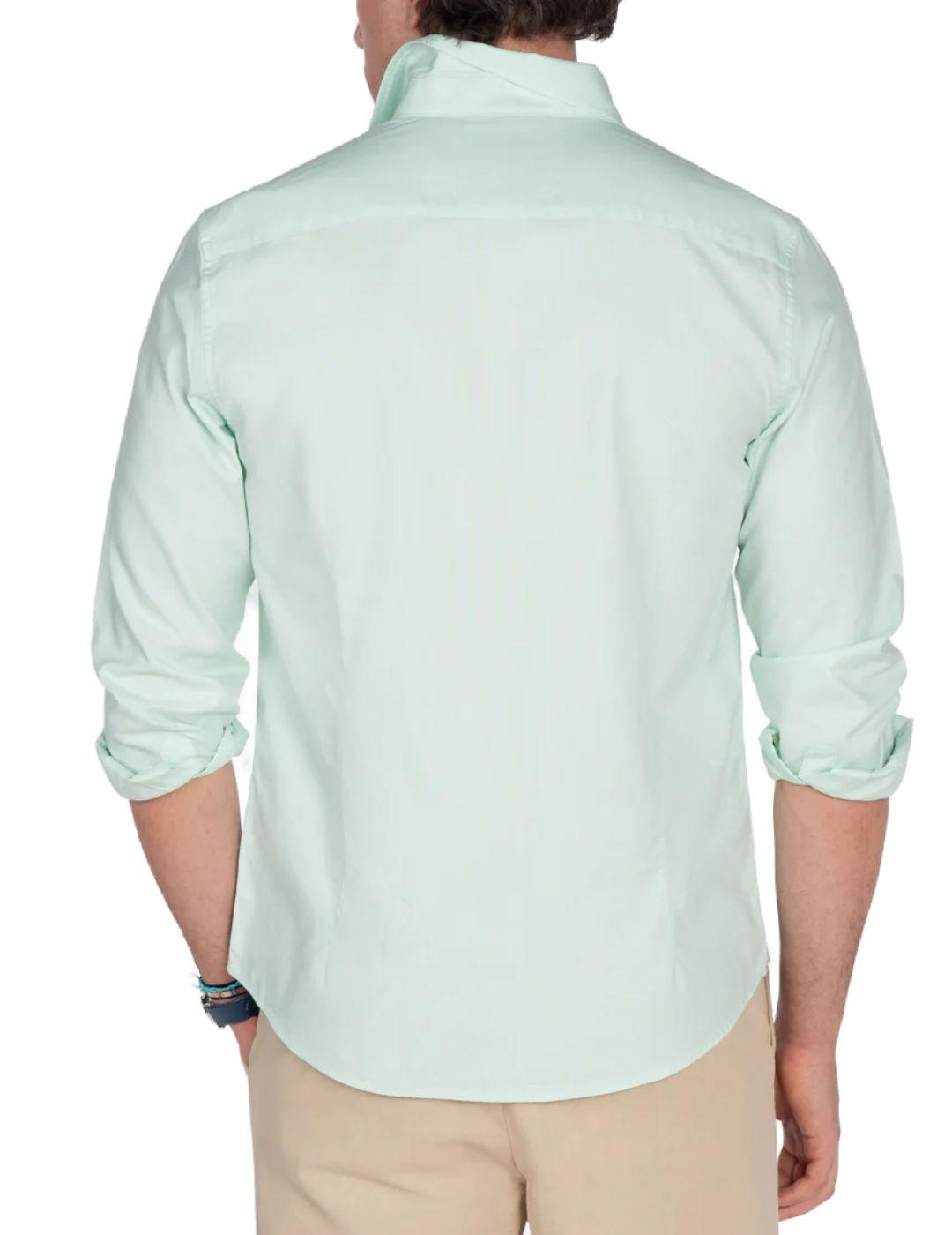 Camisa Harper & Neyer Oxford verde menta regular para hombre