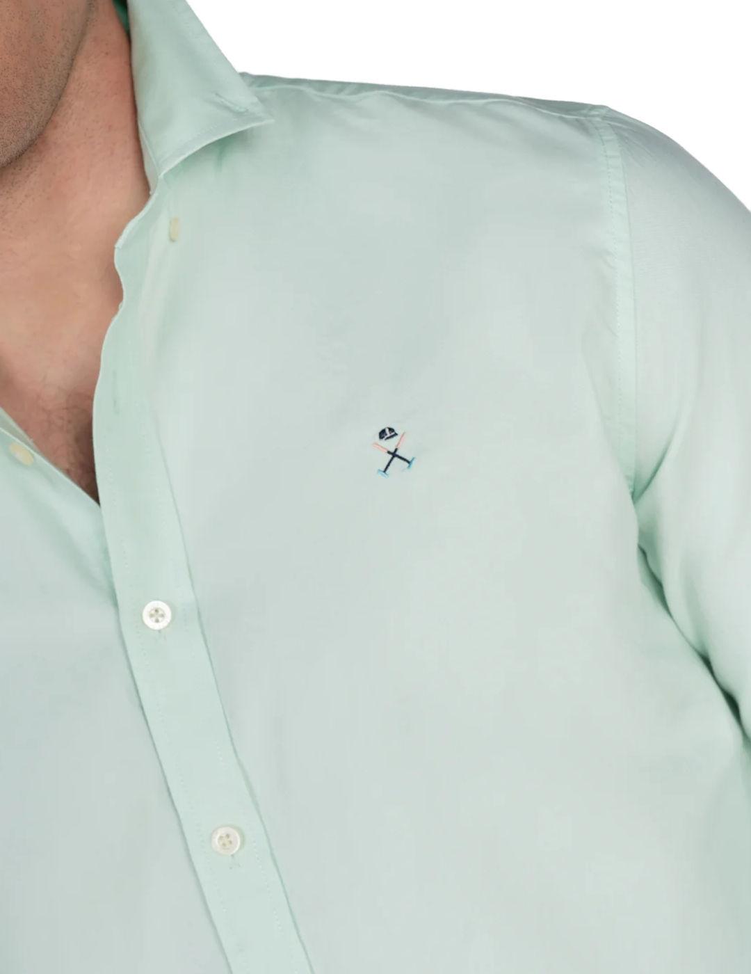 Camisa Harper & Neyer Oxford verde menta regular para hombre