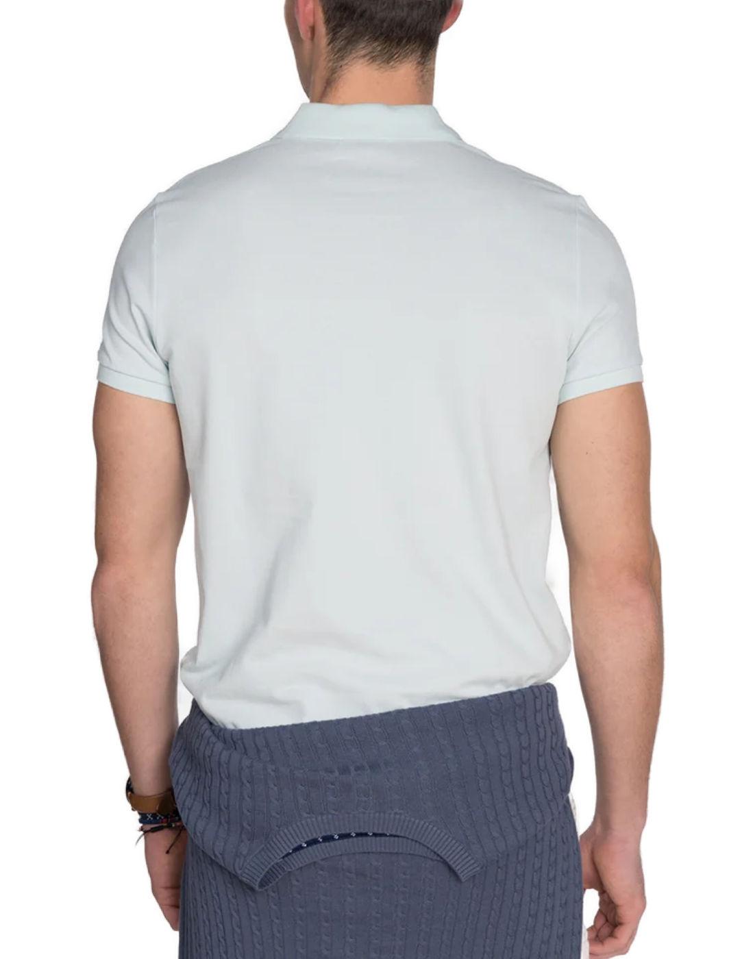 Polo Harper Icon azul turquesa manga corta para hombre