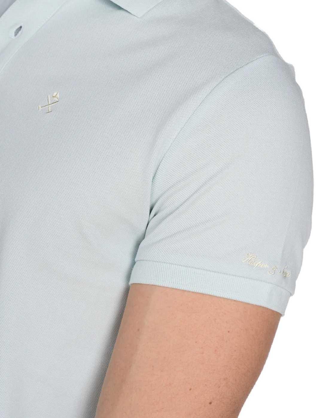 Polo Harper Icon azul turquesa manga corta para hombre