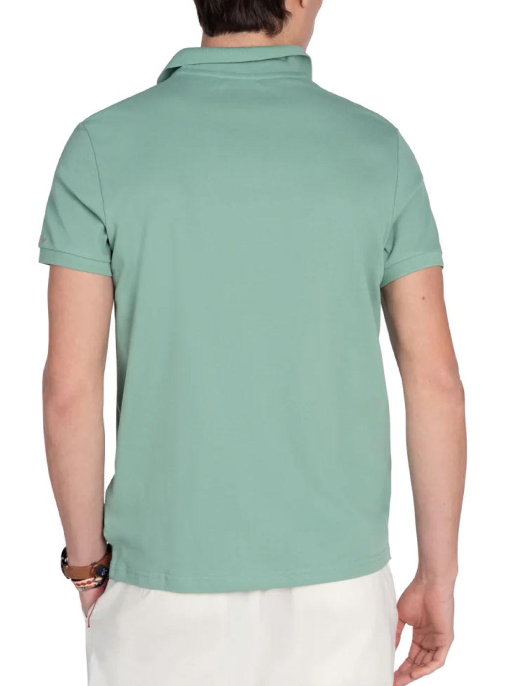 Polo Harper Gram Slam verde manga corta para hombre