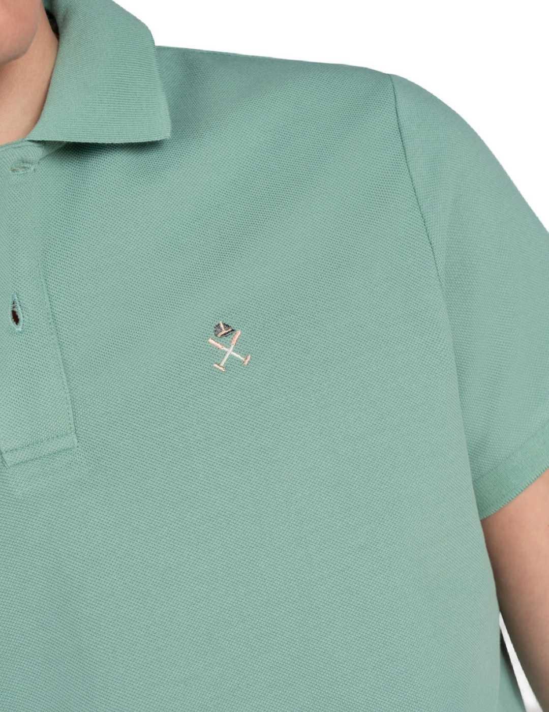 Polo Harper Gram Slam verde manga corta para hombre