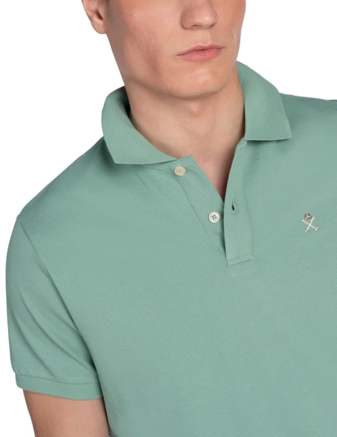 Polo Harper Gram Slam verde manga corta para hombre