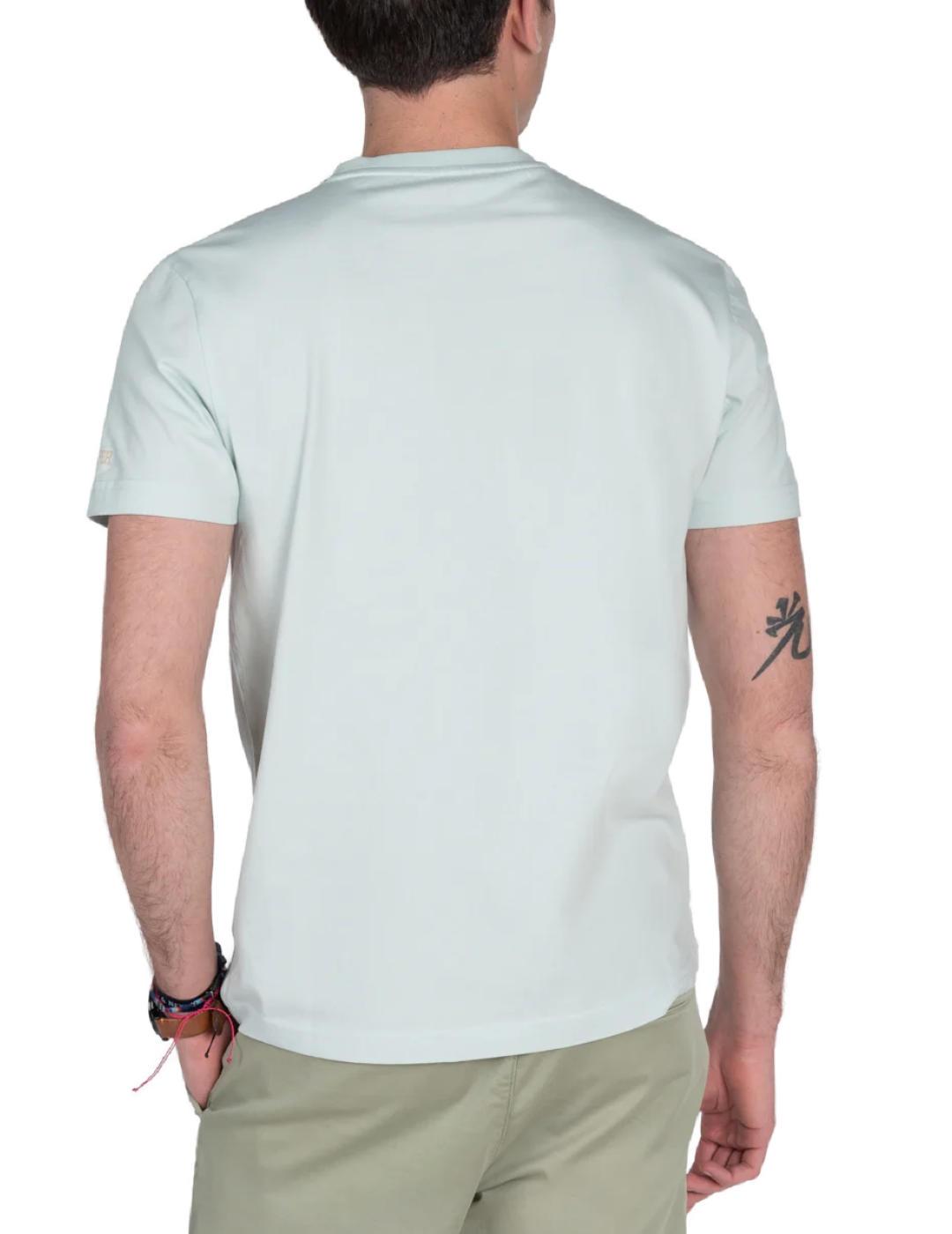 Camiseta Harper&Neyer Retro tuquesa manga corta para hombre