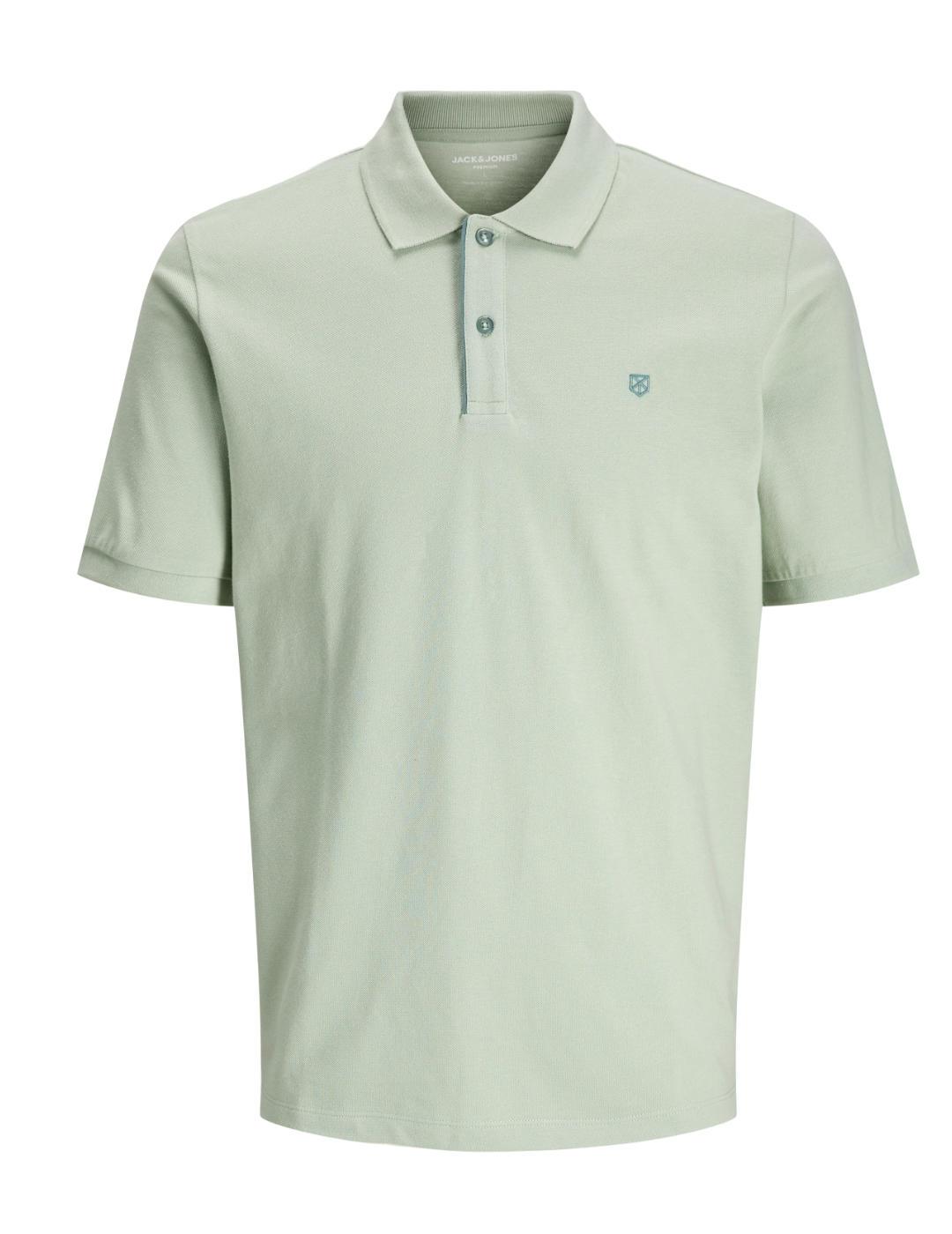 Polo Jack&Jones Sainz verde agua manga corta para hombre