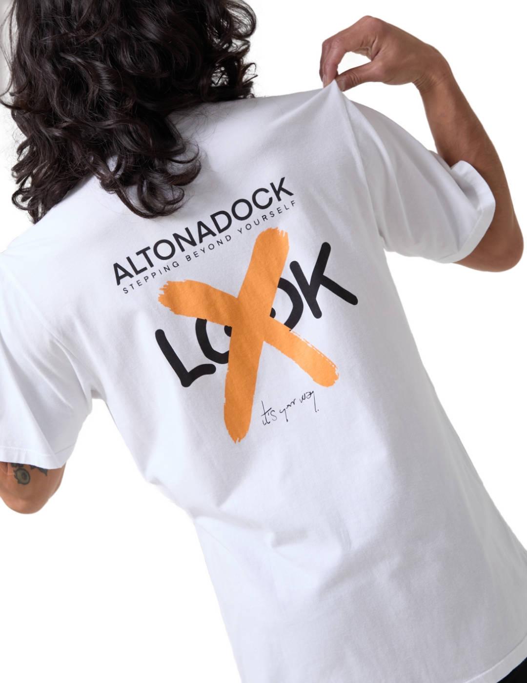 Camiseta Altonadock blanco manga corta para hombre