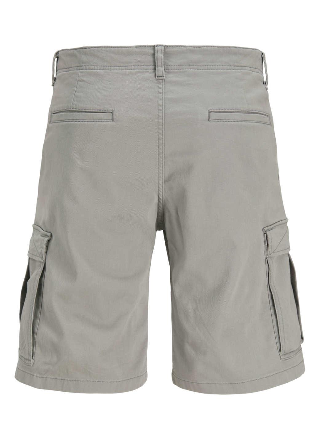 Bermuda Jack&Jones Cole cargo gris regular para hombre