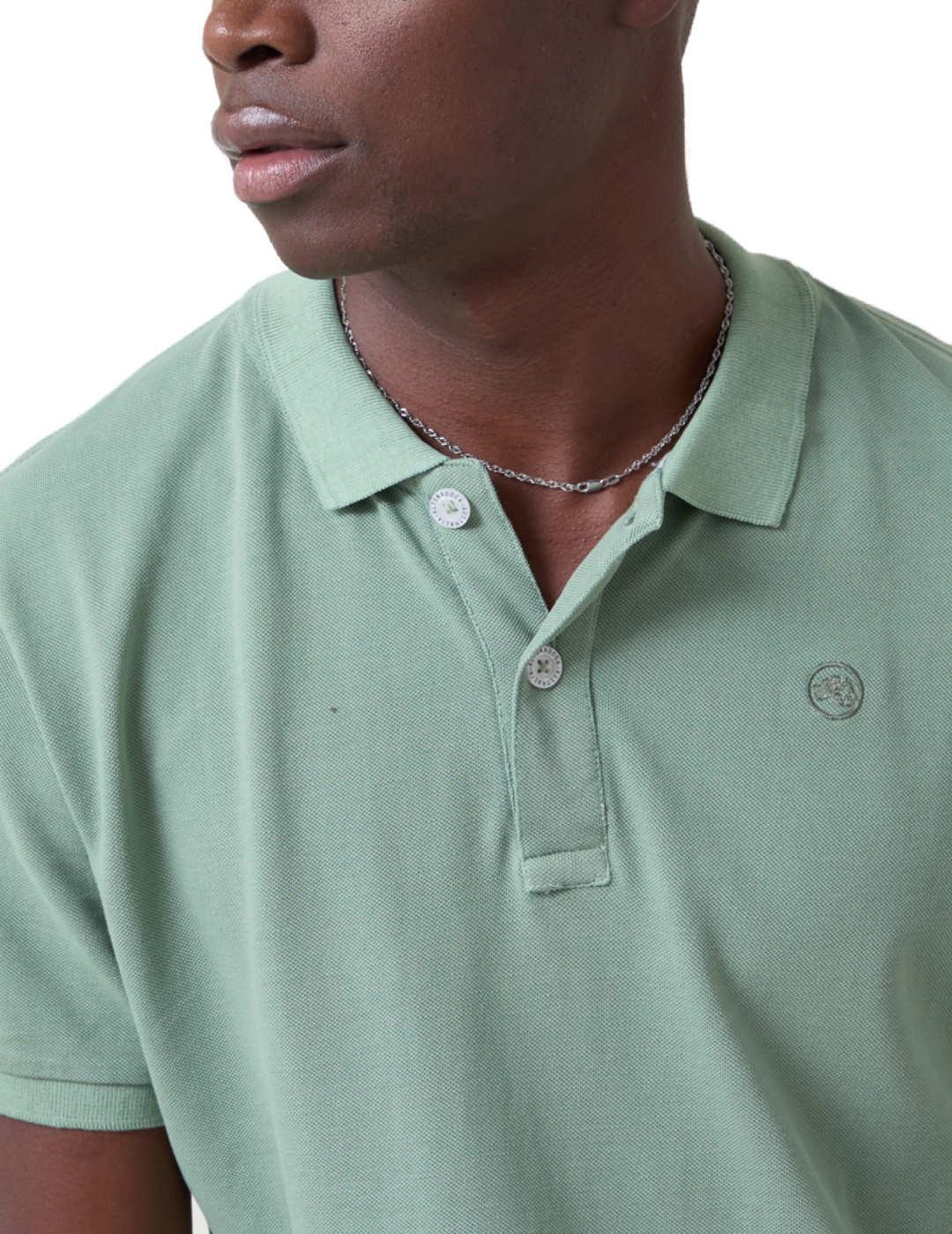 Polo Altonadock verde manga corta para hombre