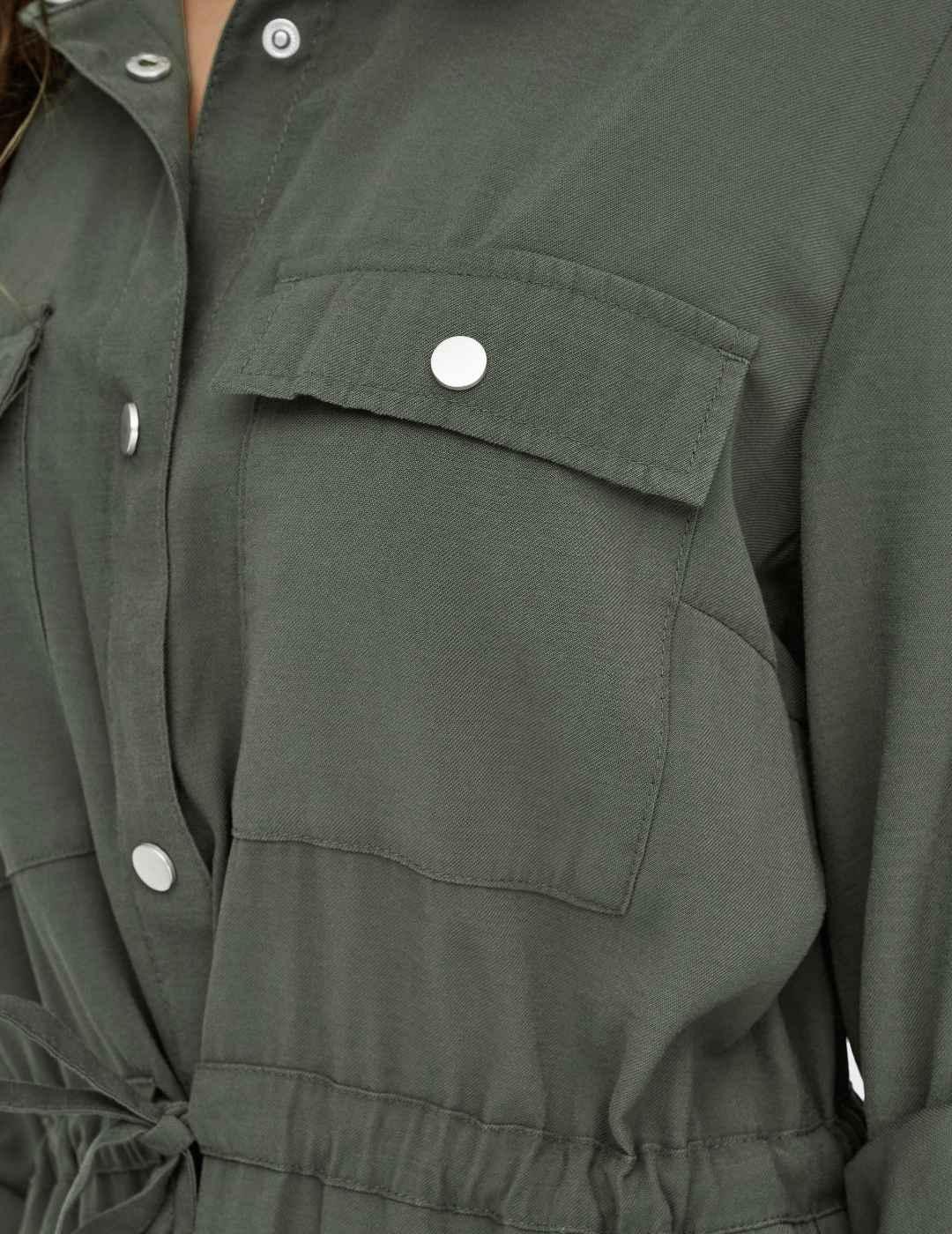 Chaqueta Only Aris cargo verde militar para mujer