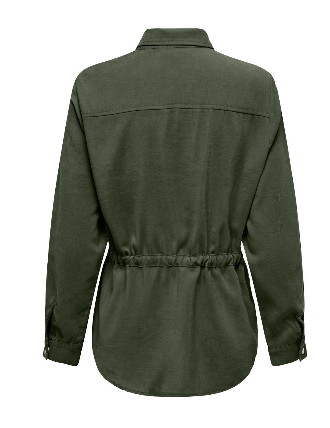 Chaqueta Only Aris cargo verde militar para mujer