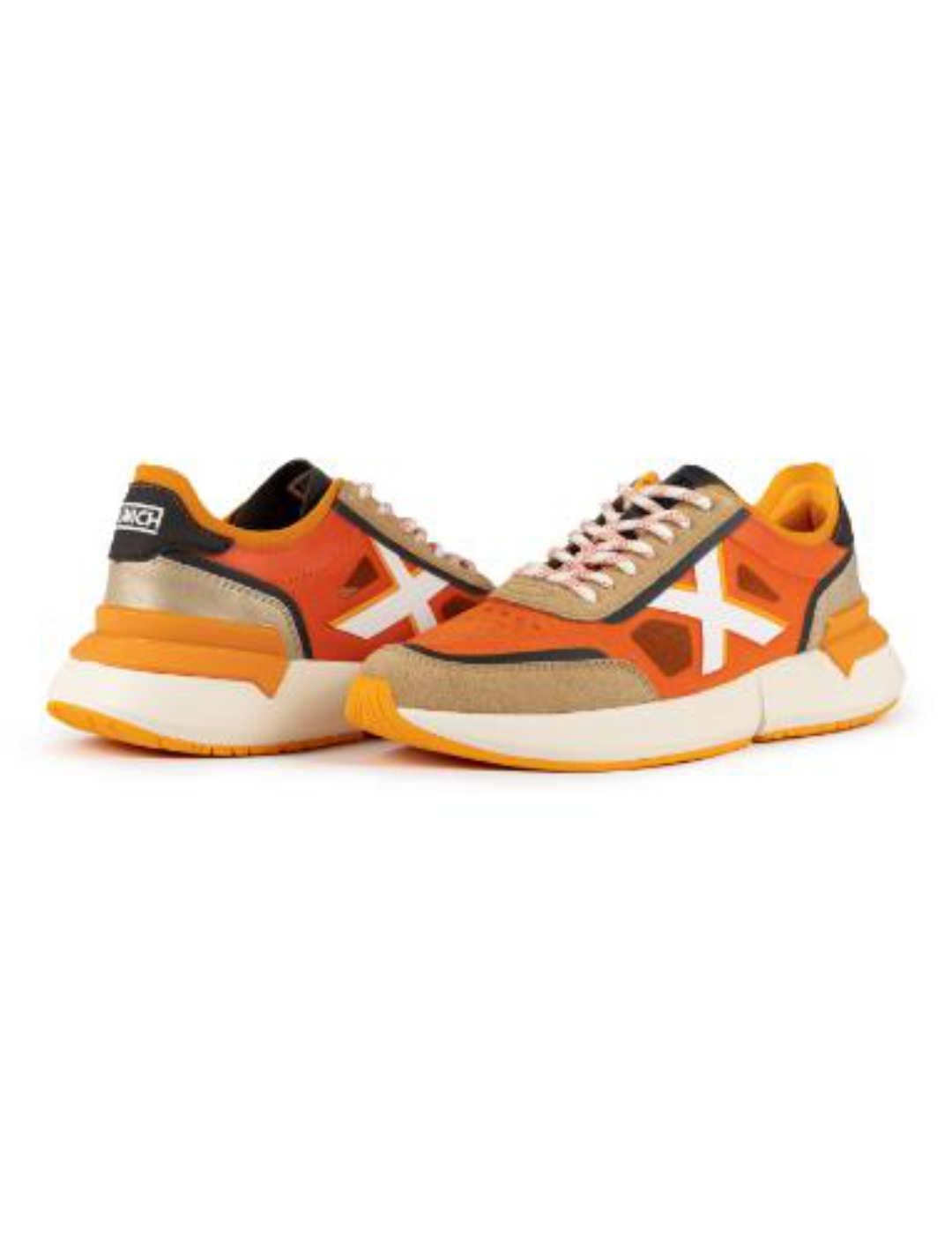 Zapatilla deportiva Munich Versus LS 102 naranja de hombre