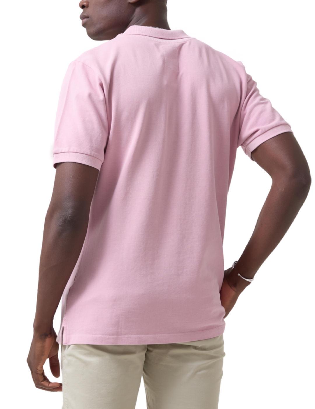 Polo Altonadock rosa manga corta para hombre