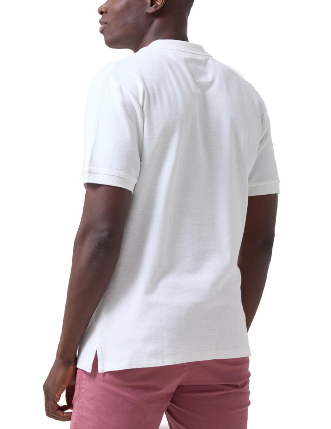 Polo Altonadock blanco manga corta para hombre