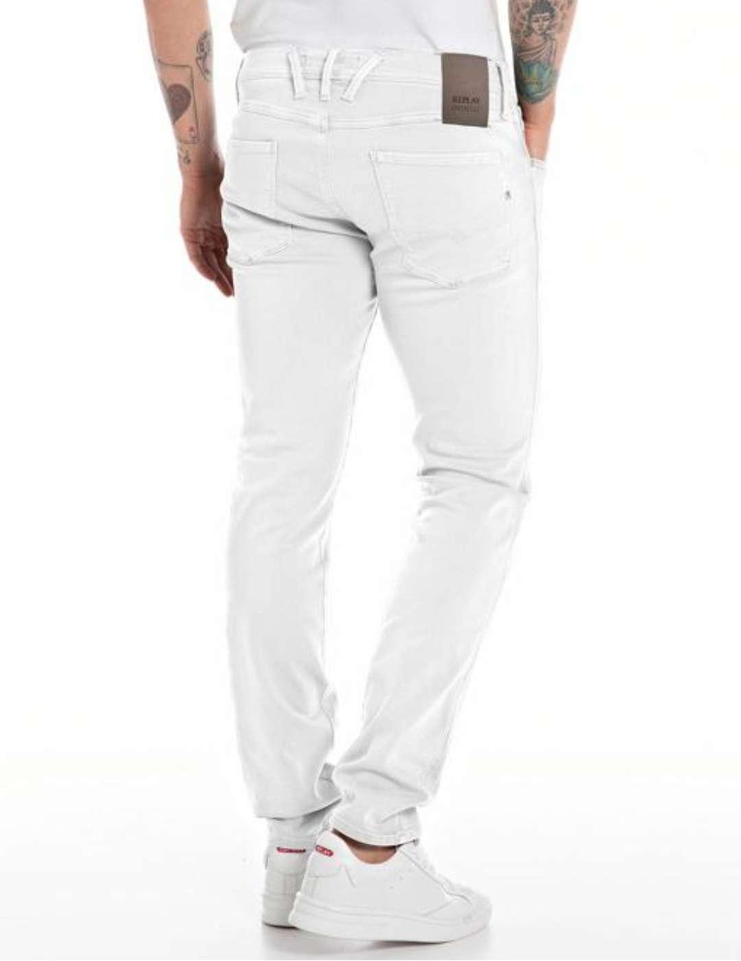 Pantalón vaquero Replay hyperflex anbass hielo slim hombre