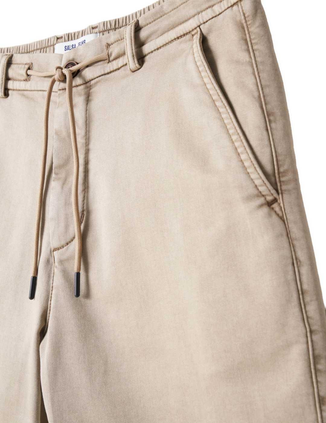 Bermuda básica Salsa beige regular para hombre