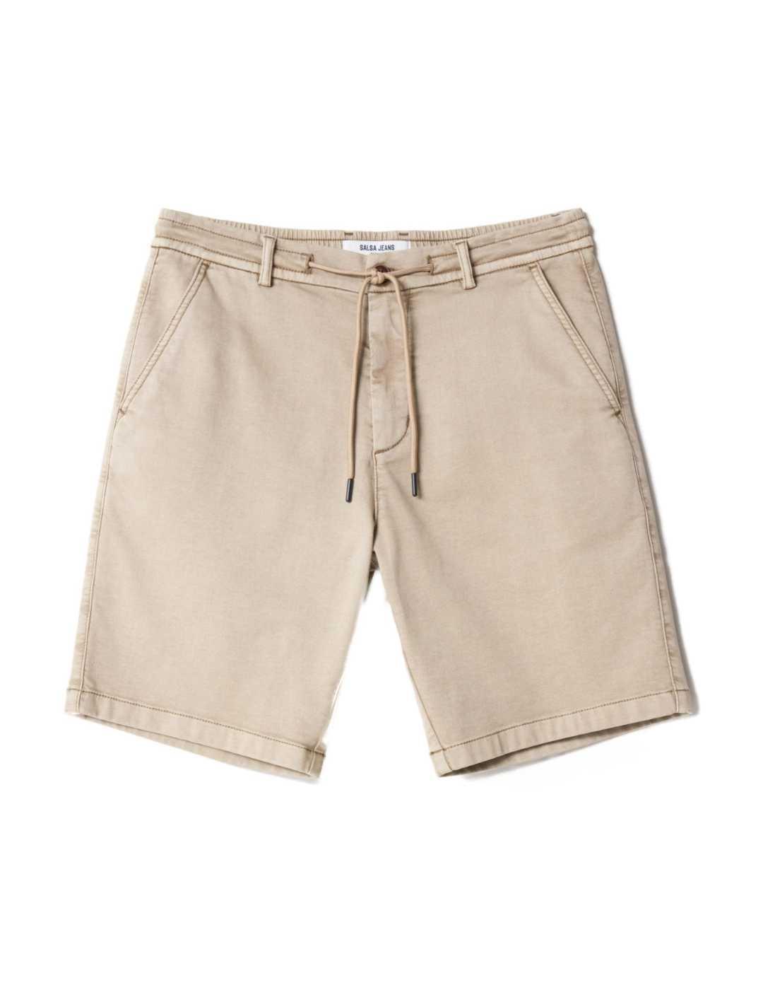 Bermuda básica Salsa beige regular para hombre