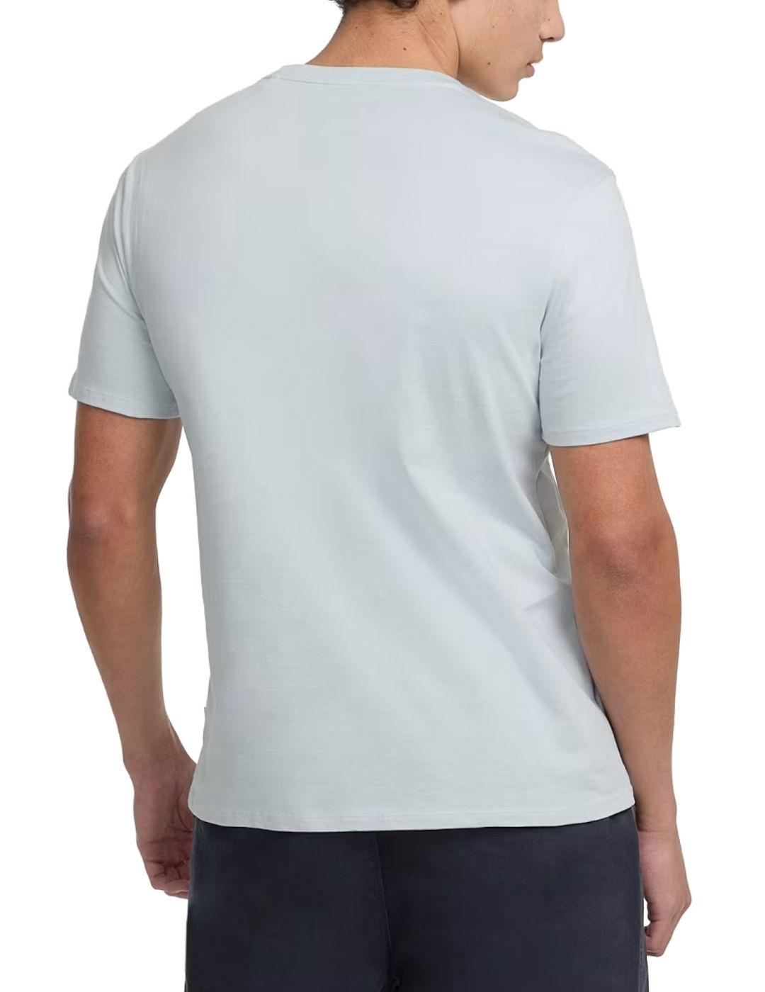 Camiseta Guess Jeans slim sunset azul manga corta de hombre