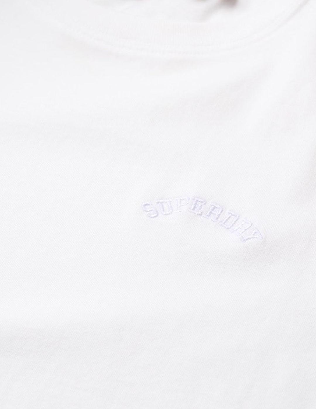 Camiseta Superdry Essential blanca manga corta para mujer