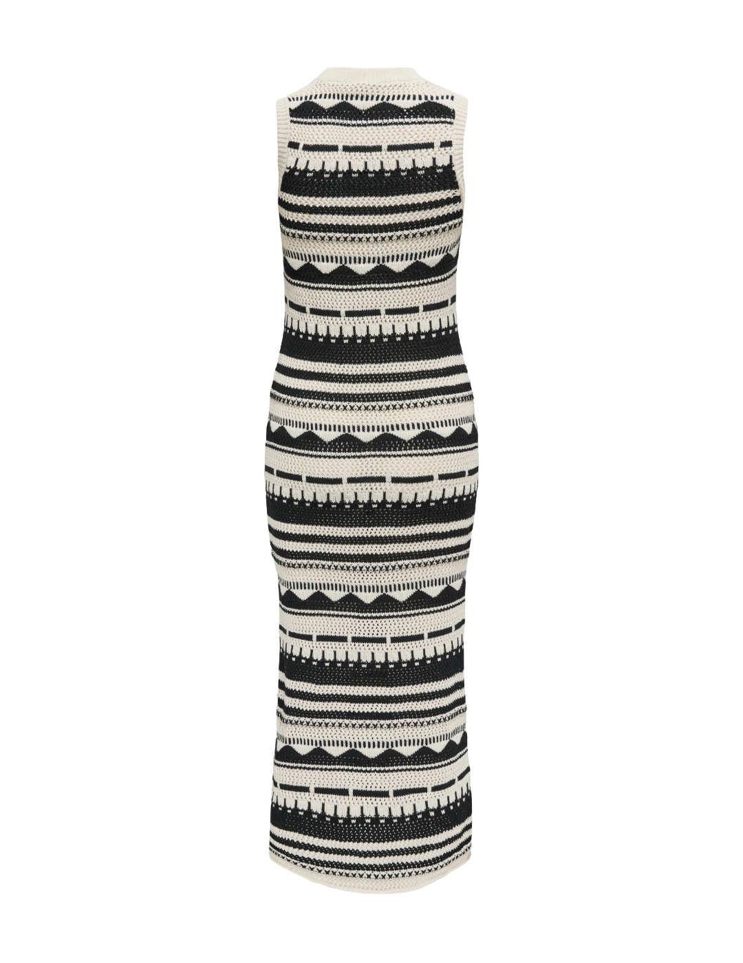 Vestido midi Only Merida estampado manga sisa para mujer