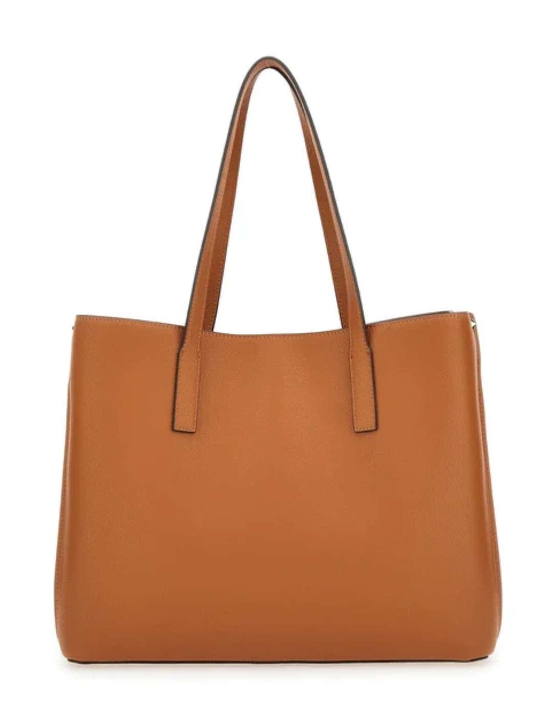Bolso Guess Meridian Tote cognac para mujer
