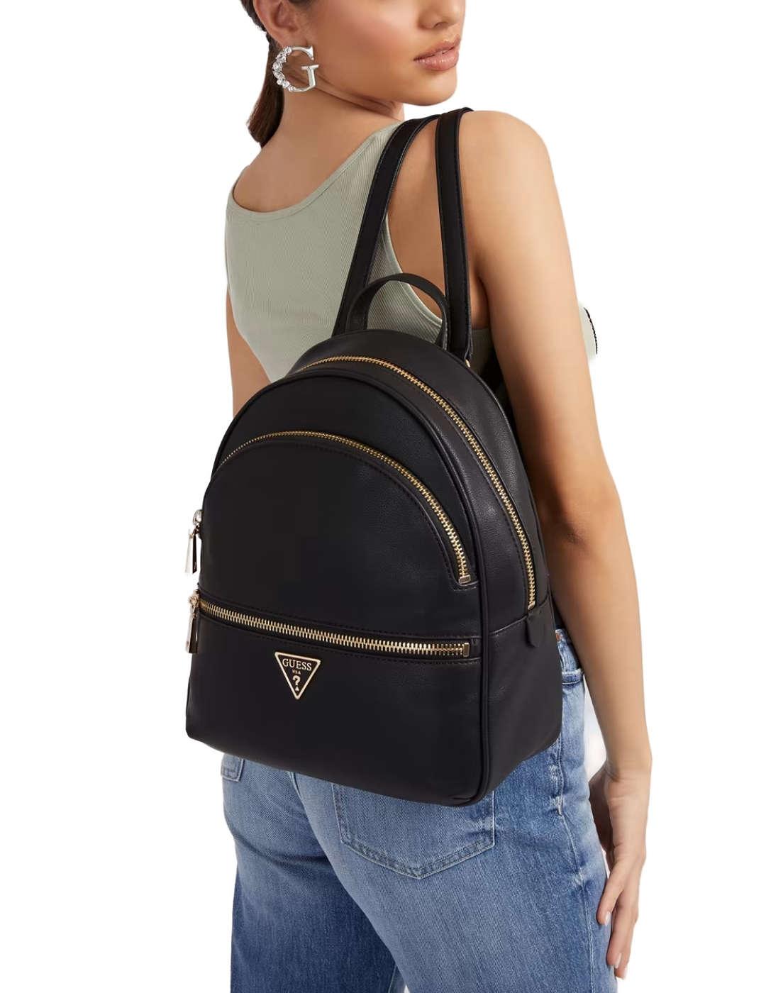 Mochila Guess Manhattan Large negra para mujer