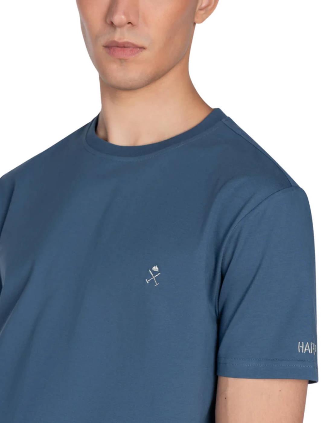 Camiseta básica Harper Iceman azulón manga corta para hombre