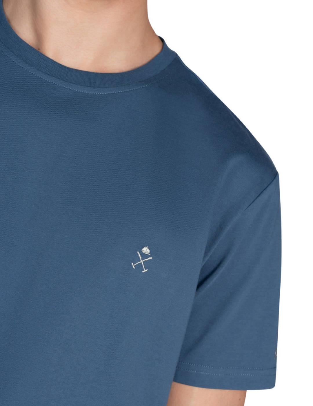 Camiseta básica Harper Iceman azulón manga corta para hombre