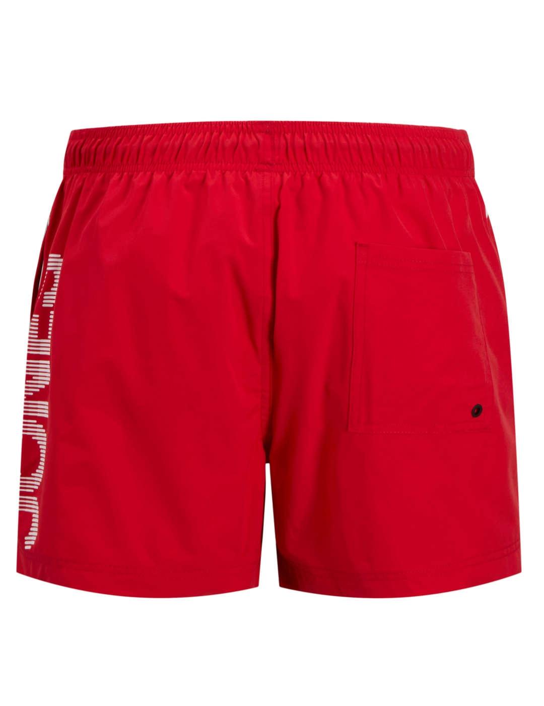 Bañador Jack&Jones Maui rojo para hombre