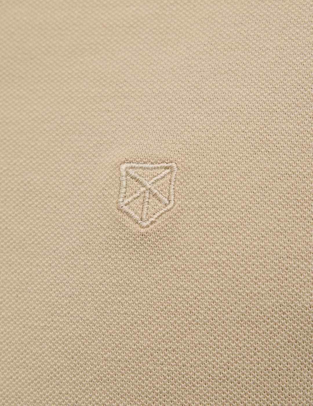 Polo Jack&Jones Bluwilliam beige manga corta para hombre
