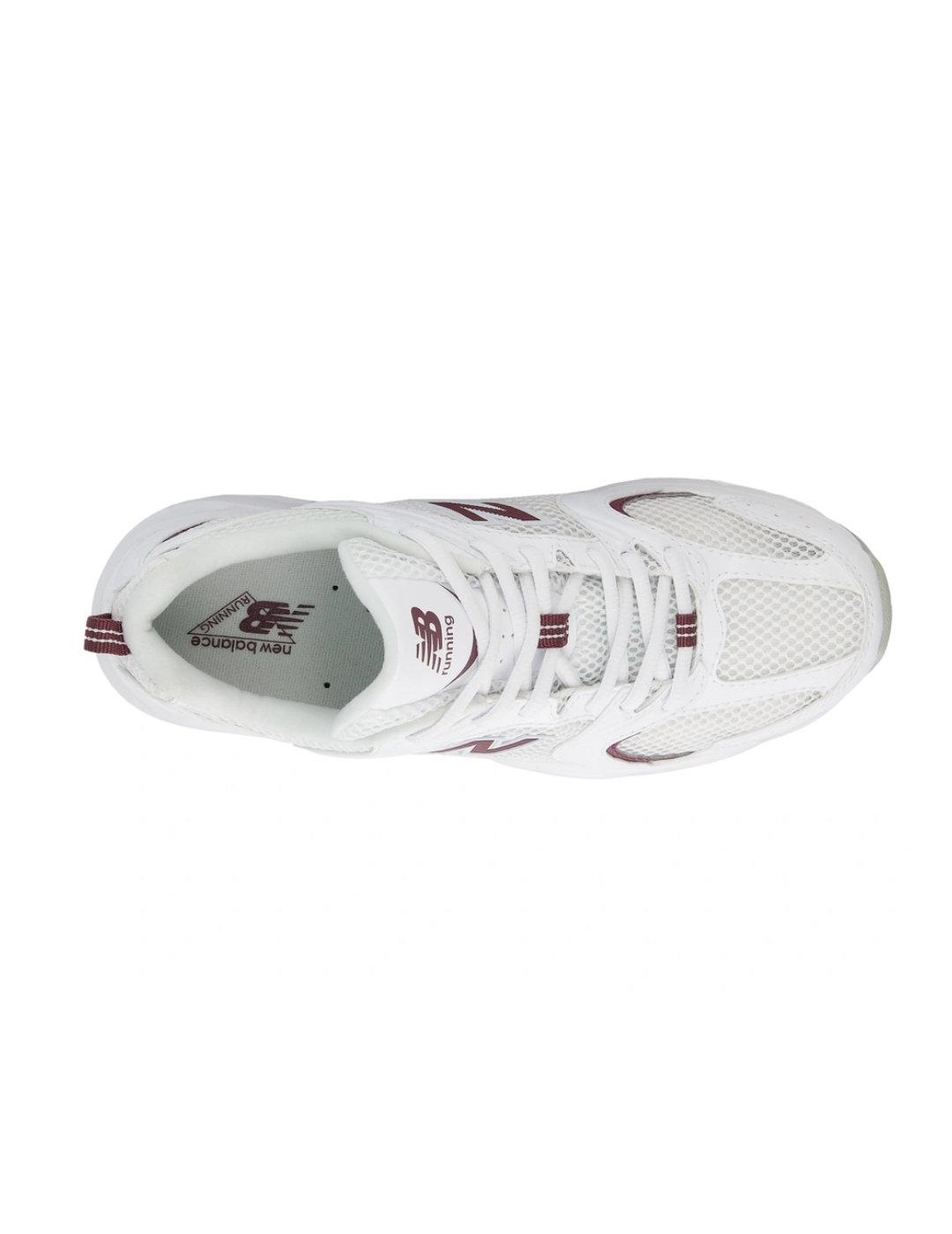 Zapatillas deportivas New Balance 530 blanca granate mujer