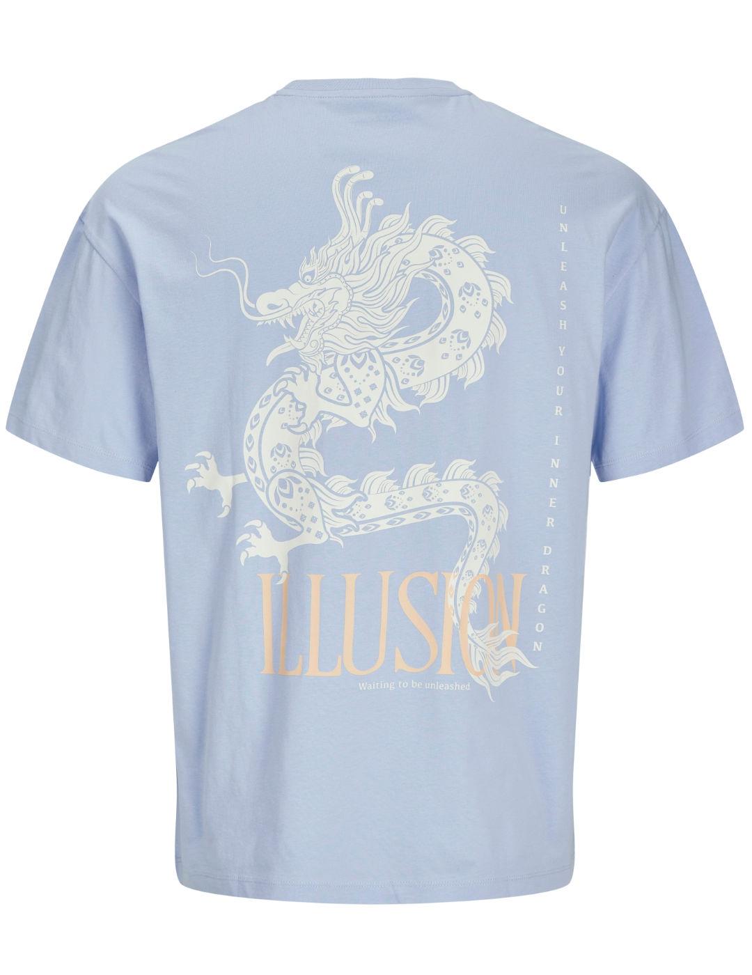 Camiseta Jack&Jones Charge azul claro manga corta hombre