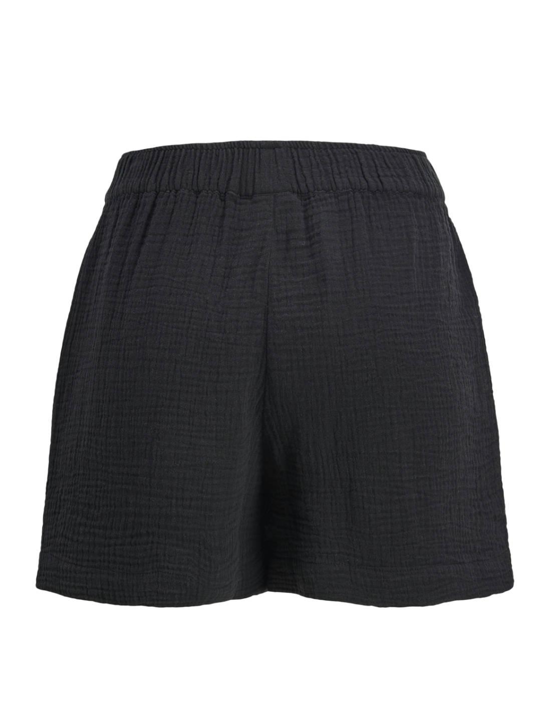 Short JJXX Pia Muslin relax negros para mujer