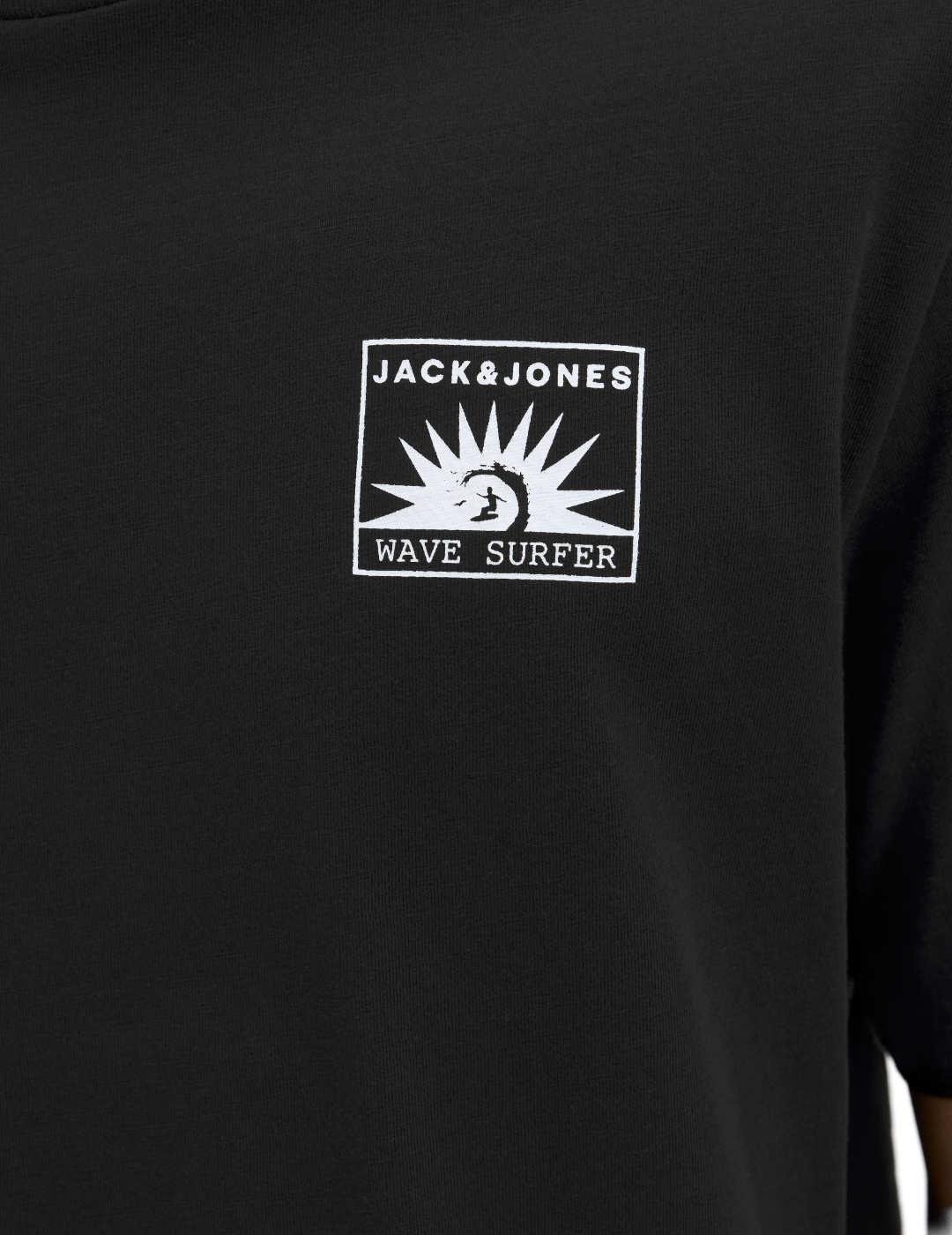 Camiseta Jack&Jones One negro manga corta para hombre
