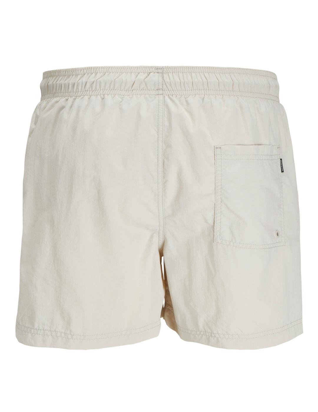Bañador Jack&Jones Naxos beige con bolsillos para hombre