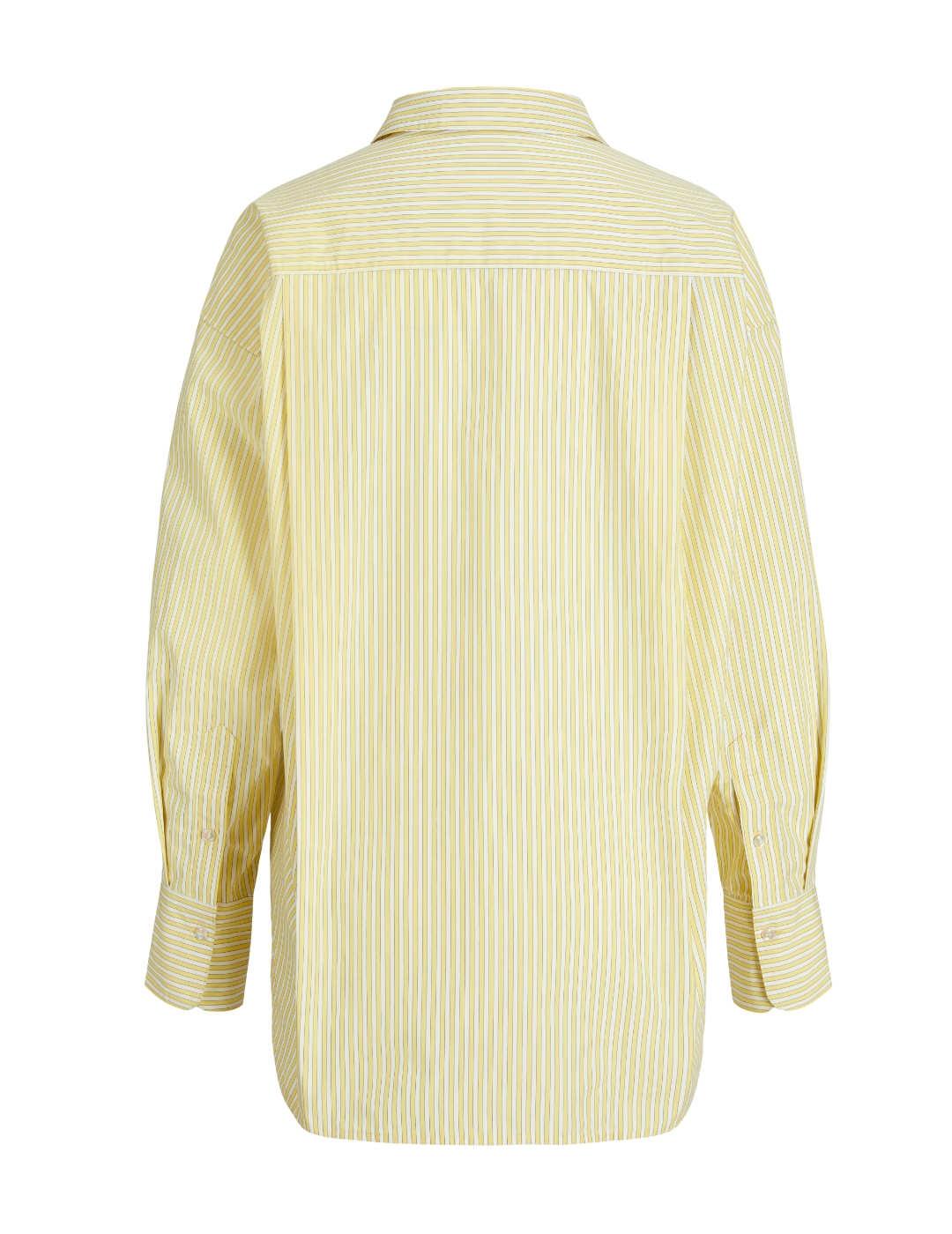 Camisa JJXX Jamie Relaxed rayas amarilla para mujer