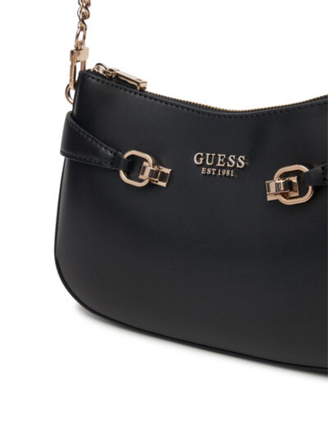 Bolso Guess Lorelei de hombro negro para  mujer