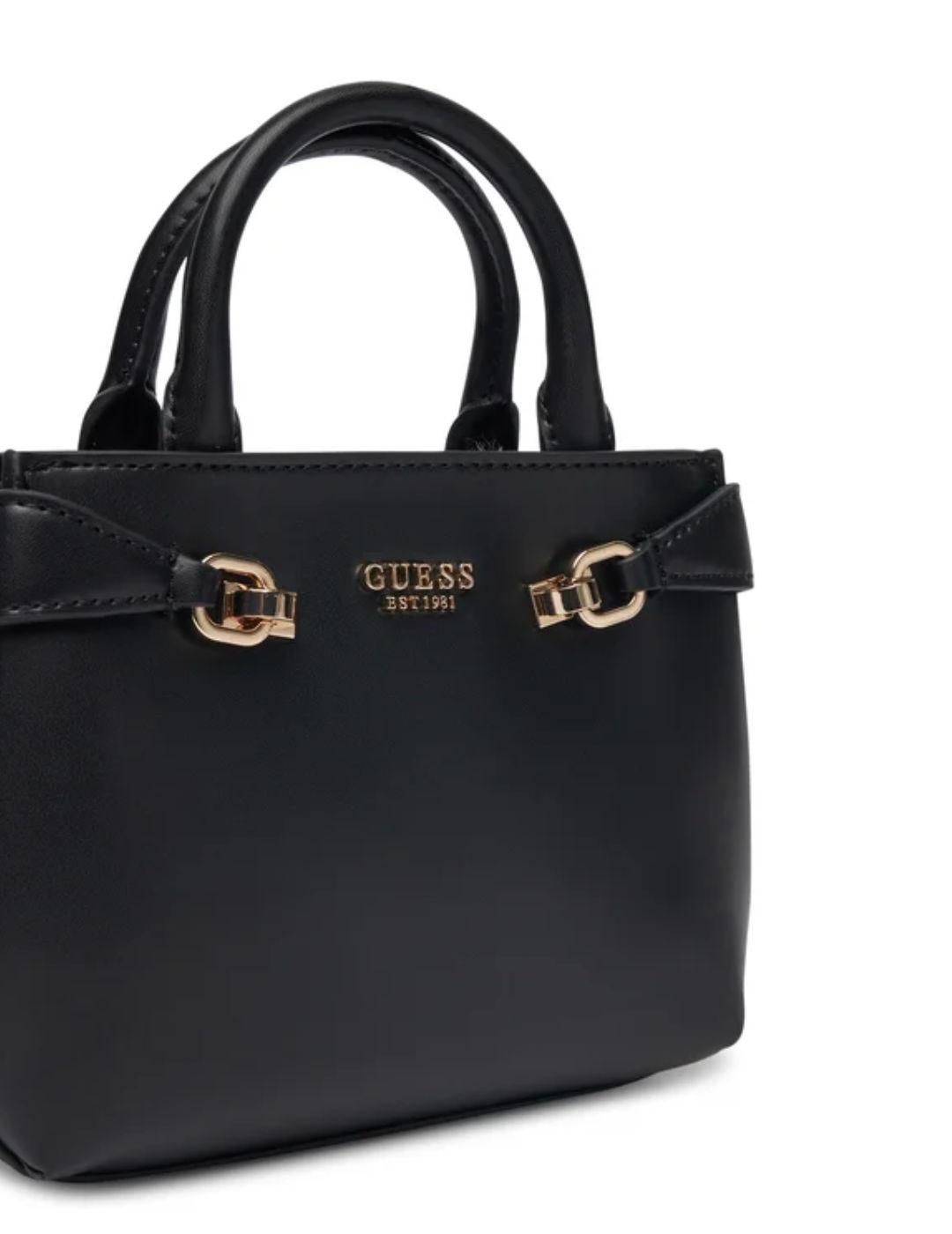 Bolso Guess Lorelei Mini negro con asas de mujer