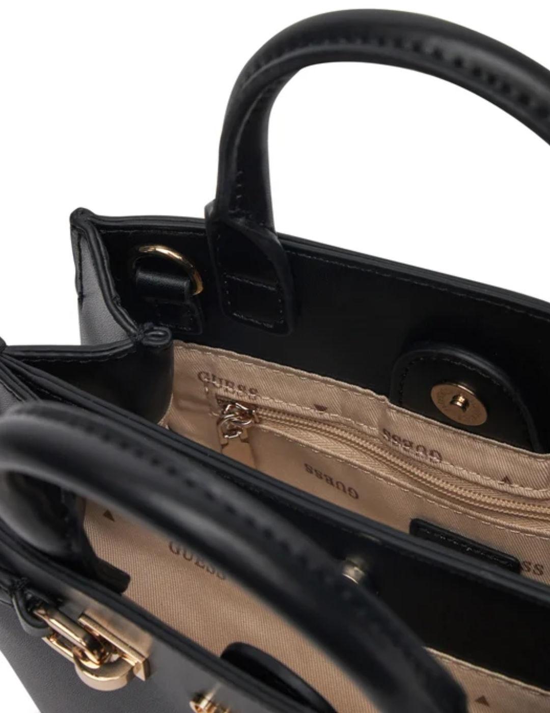 Bolso Guess Lorelei Mini negro con asas de mujer