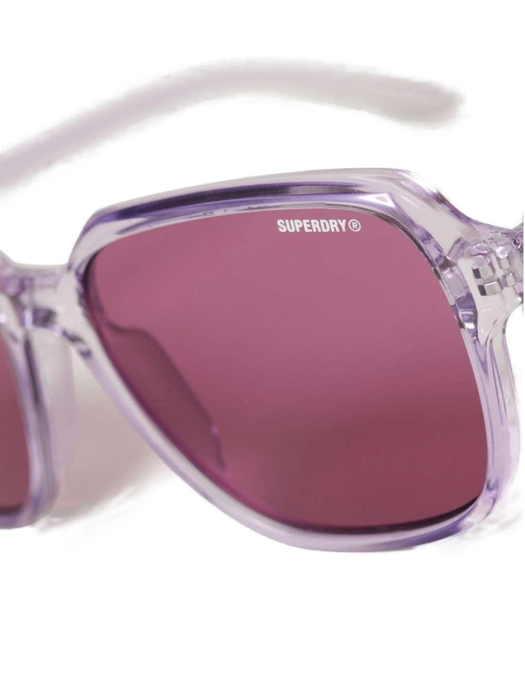 Gafas Superdry Oversized lavanda de pasta para mujer