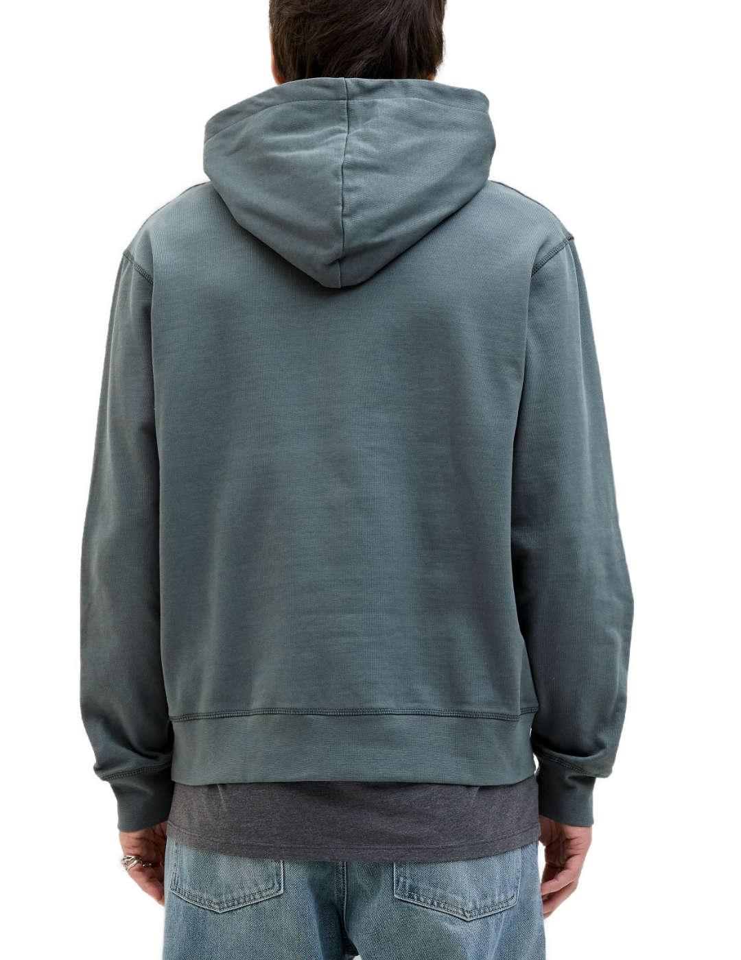 Sudadera Jack&Jones Ralmeria azul con capucha para hombre