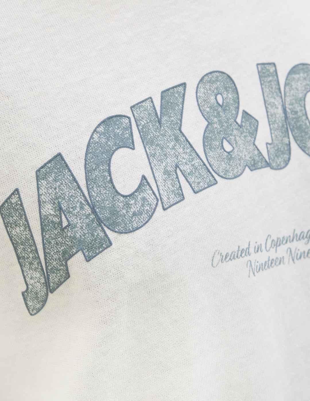 Camiseta Jack&Jones Almeria blanca manga corta para hombre