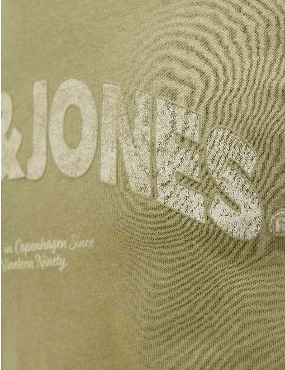 Camiseta Jack&Jones Almeria verde manga corta para hombre