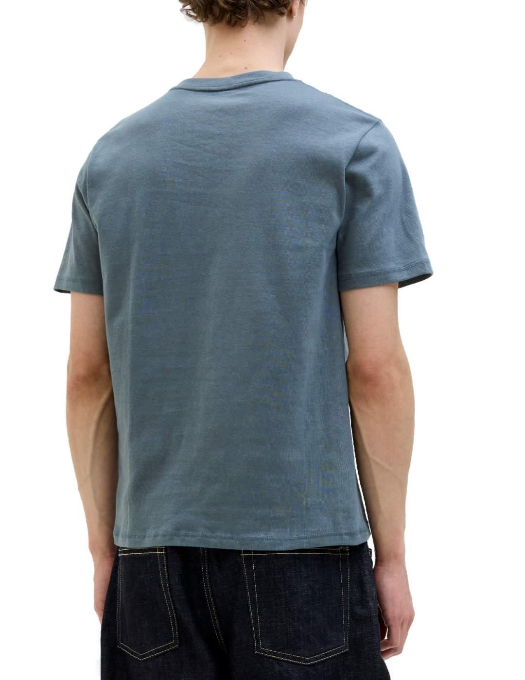 Camiseta Jack&Jones Almeria gris manga corta para hombre