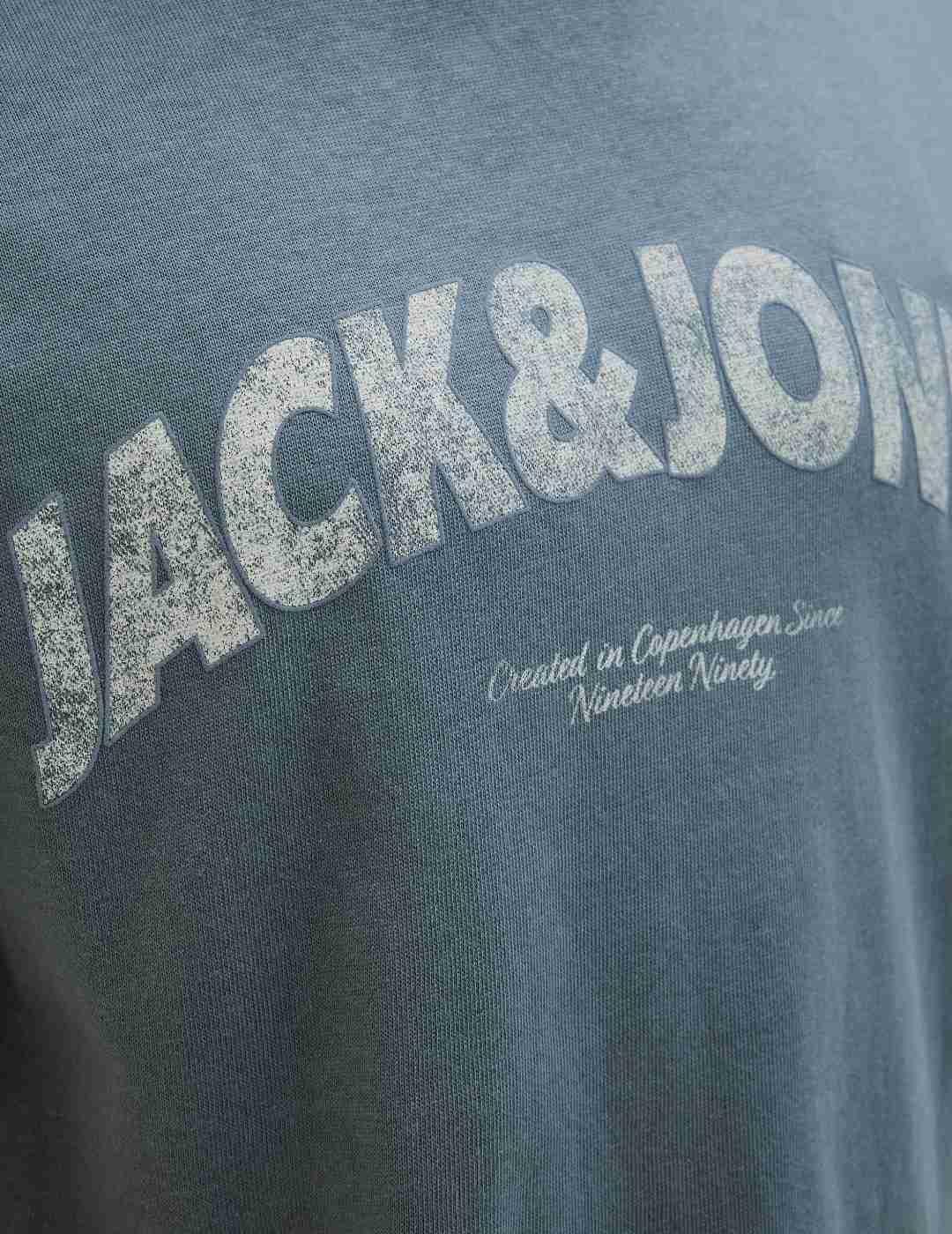 Camiseta Jack&Jones Almeria gris manga corta para hombre