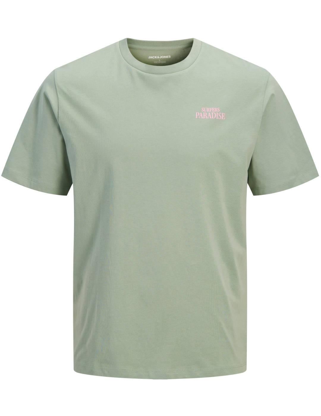Camiseta Jack&Jones James verde manga corta para hombre