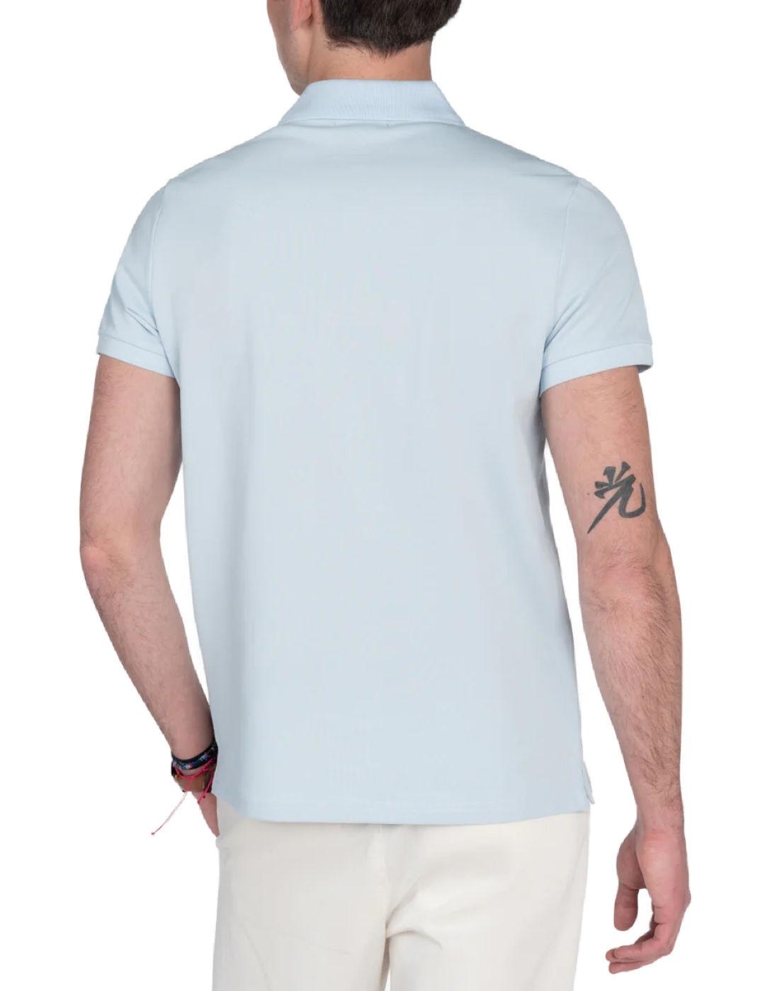 Polo Harper&Neyer Ayram celeste manga corta para hombre