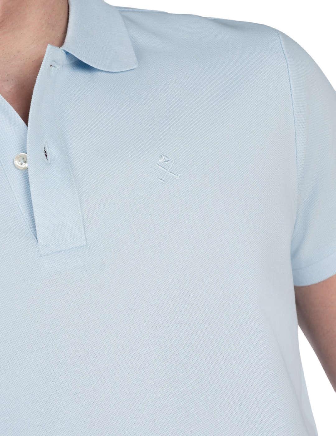 Polo Harper&Neyer Ayram celeste manga corta para hombre
