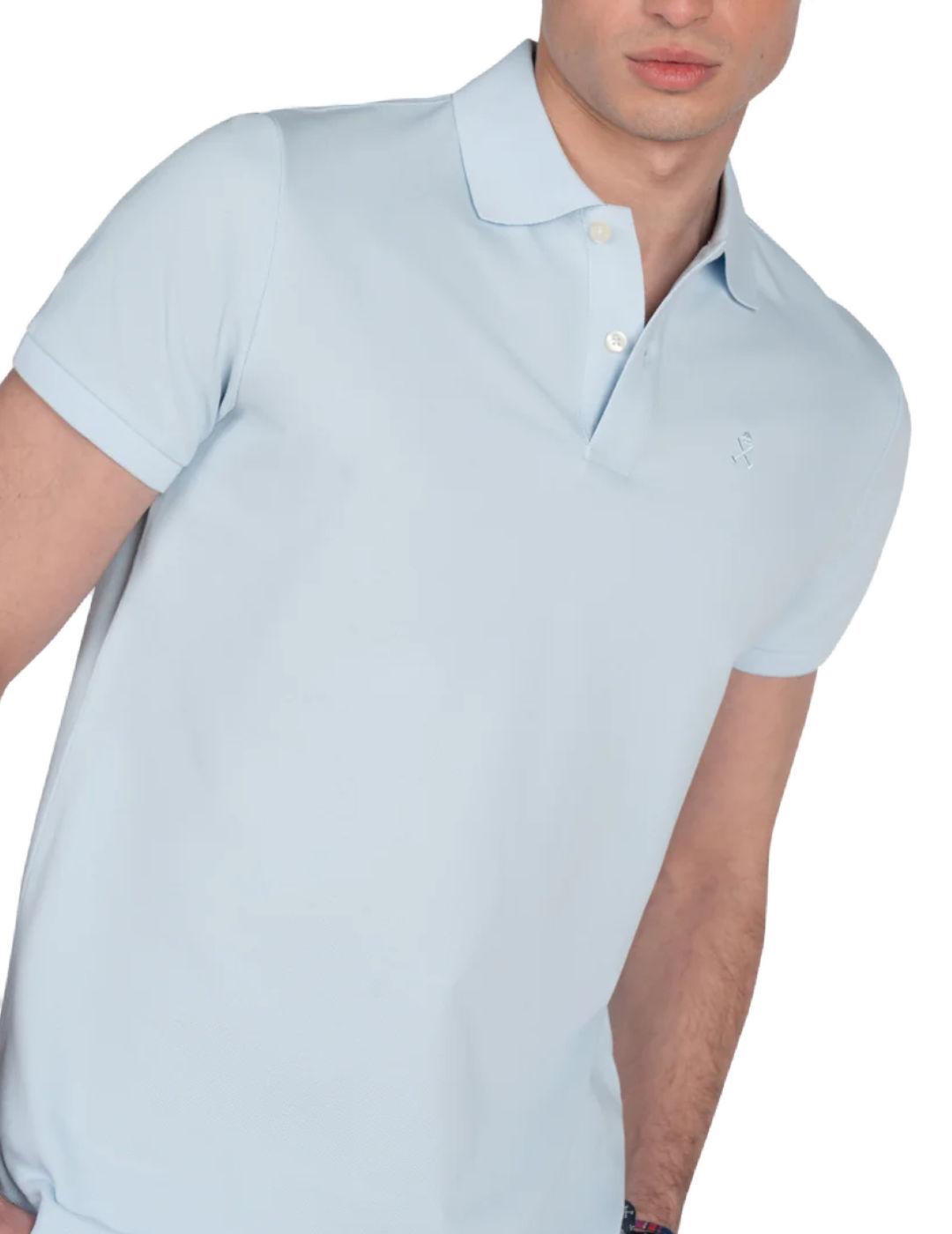 Polo Harper&Neyer Ayram celeste manga corta para hombre