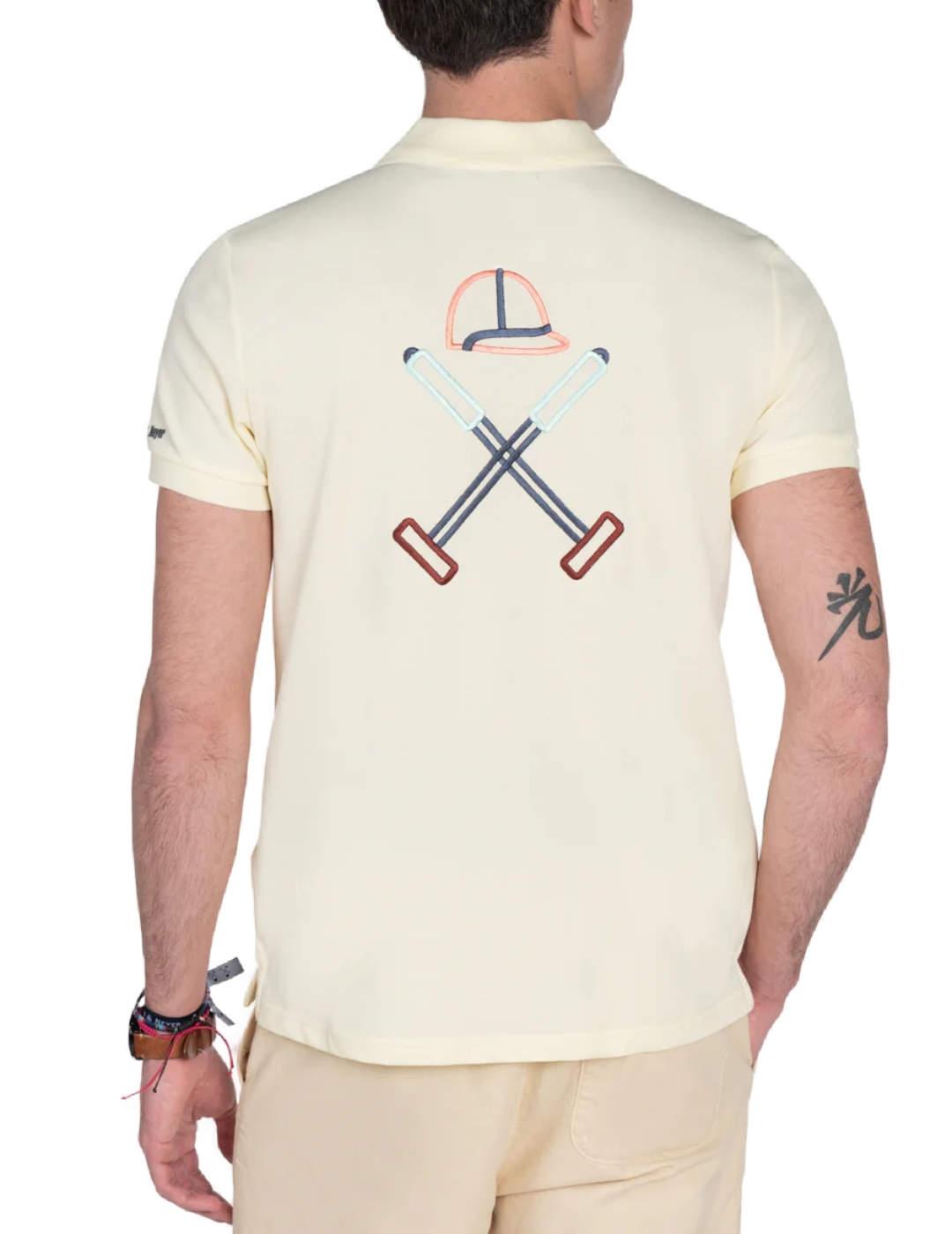Polo Harper&Neyer Derim amarillo manga corta para hombre