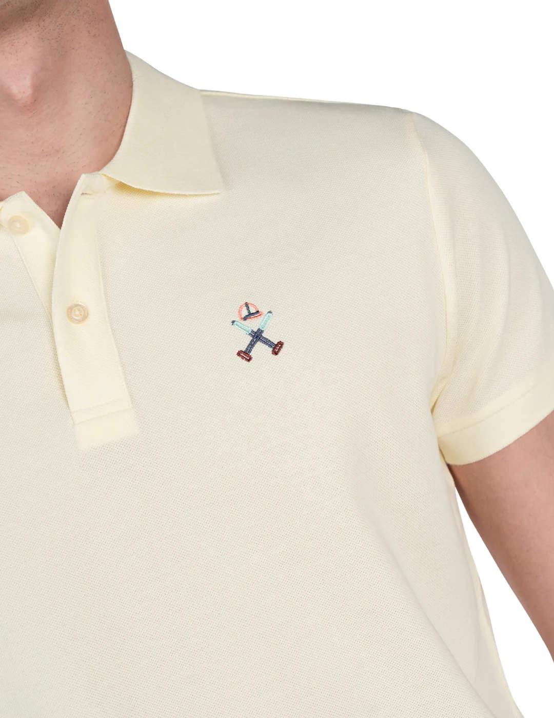Polo Harper&Neyer Derim amarillo manga corta para hombre